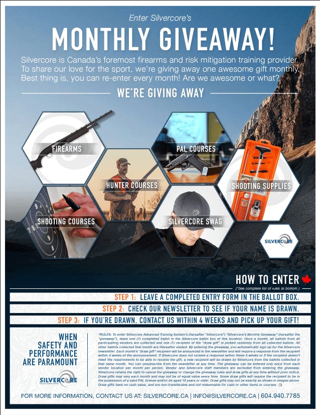 Monthly Giveaway Poster