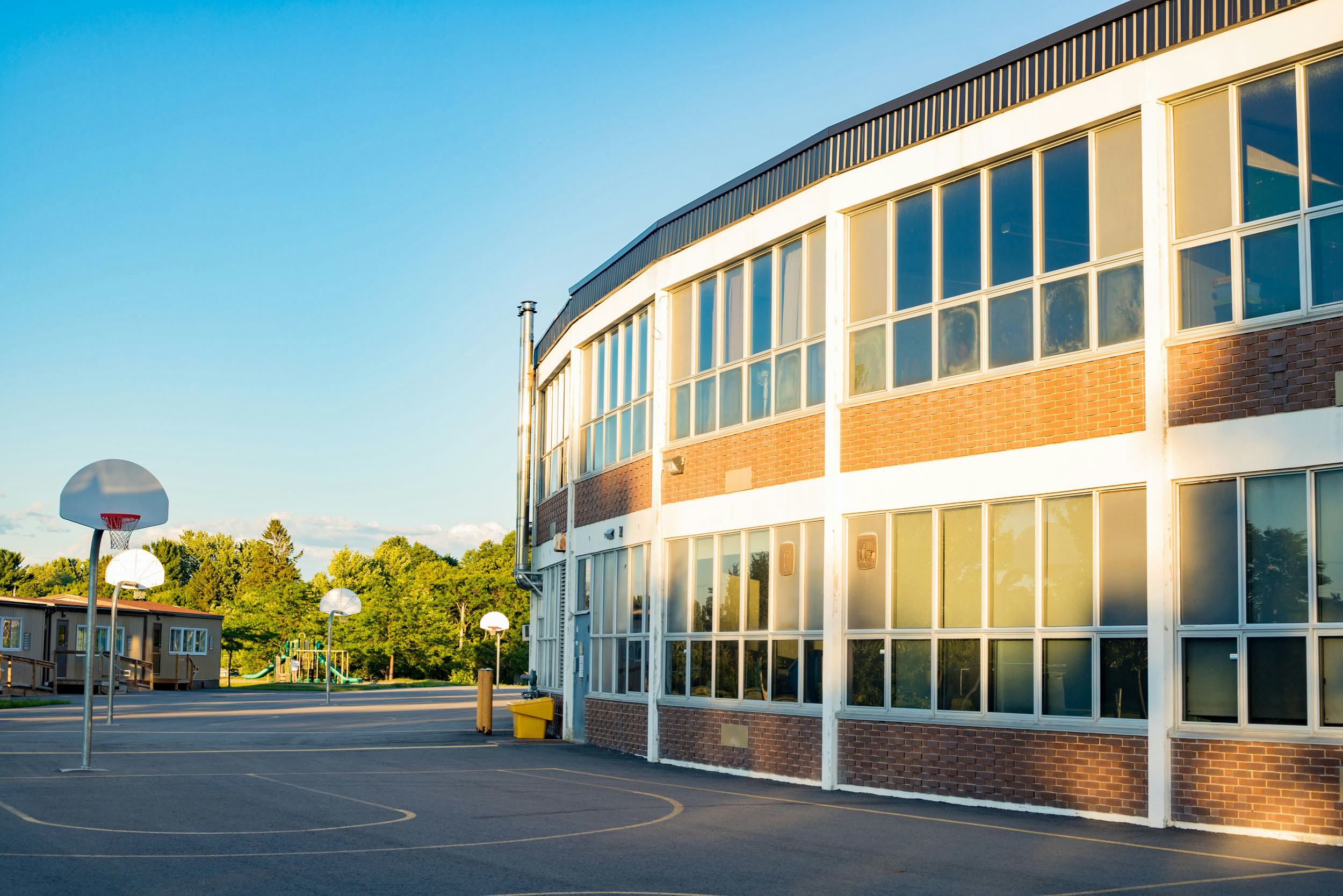 Outside shot of a school