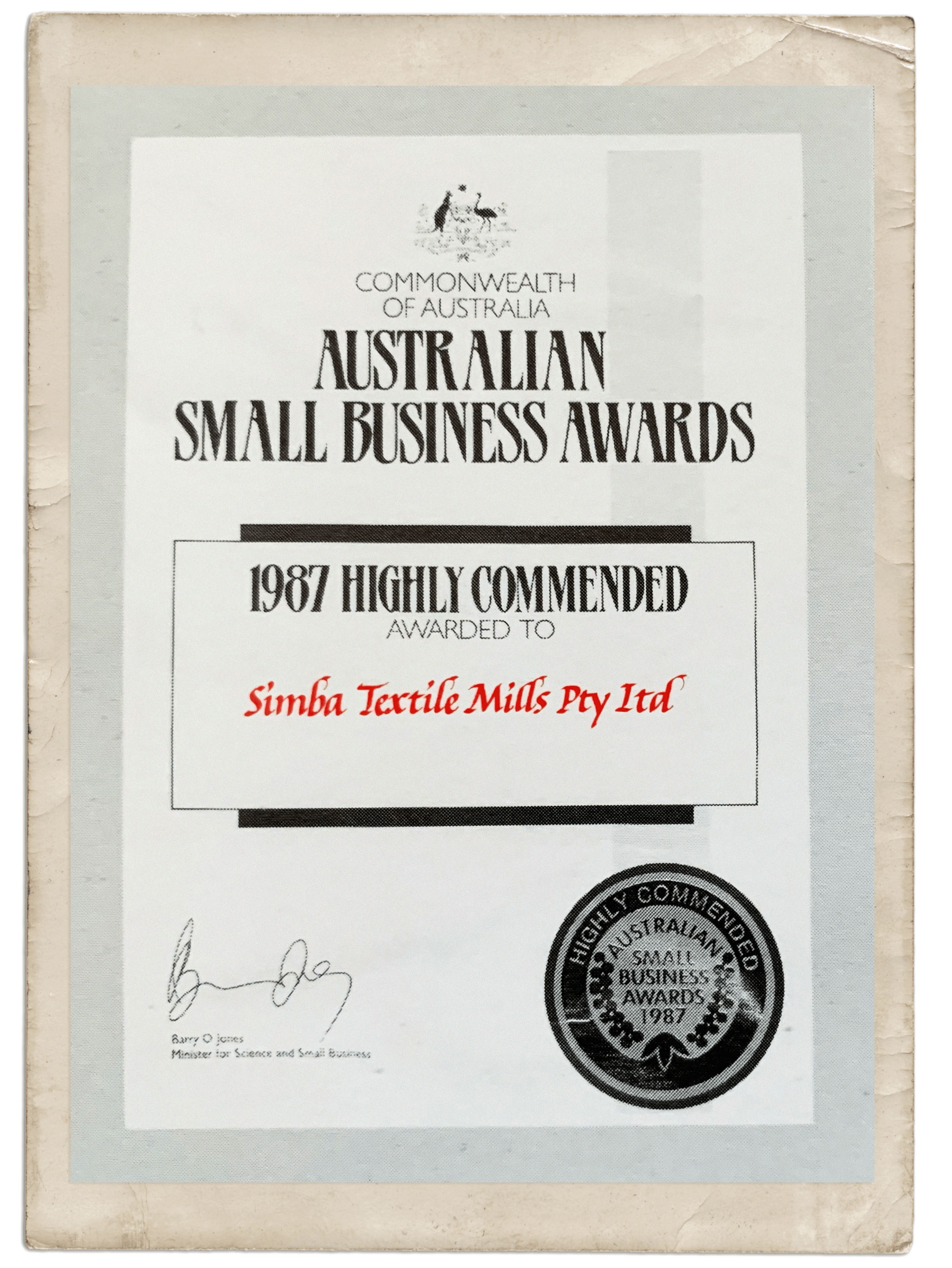 Small business award