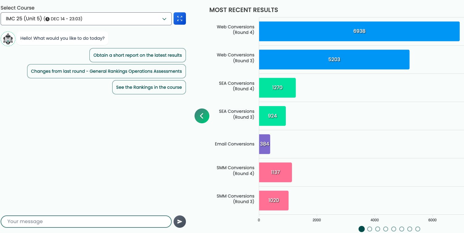 AI teaching Assistant view