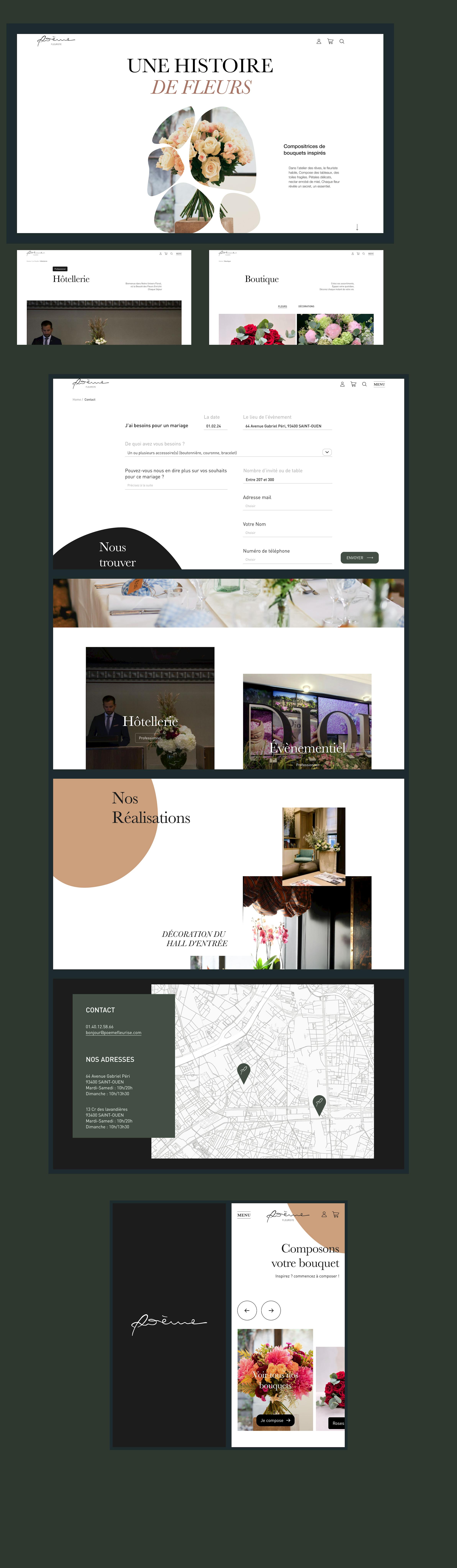 Large image with poeme design showcase