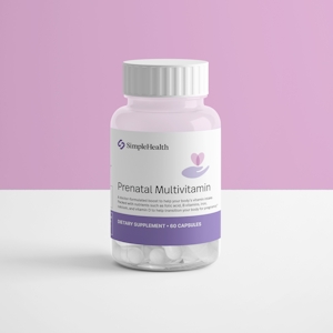 prental multiviatmins pill bottle