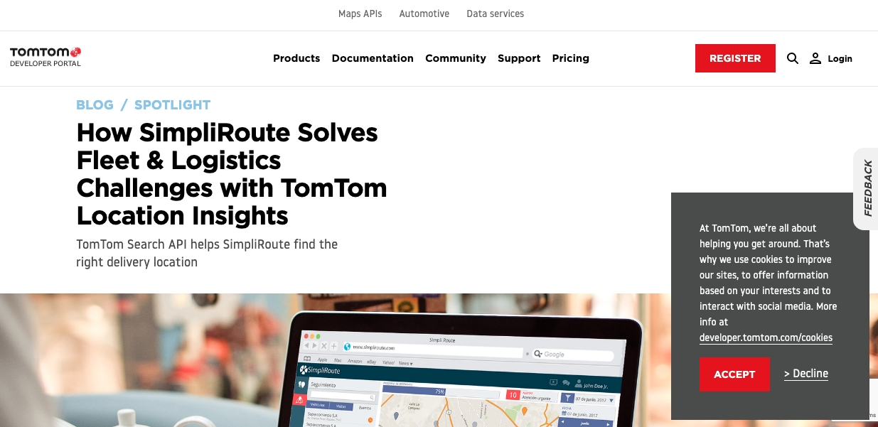 How SimpliRoute Solves Fleet & Logistics Challenges with TomTom Location Insights