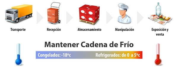 Image result for logistica cadena de frio alimentos