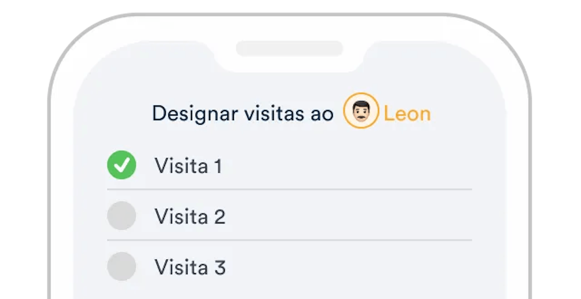 designar visitas