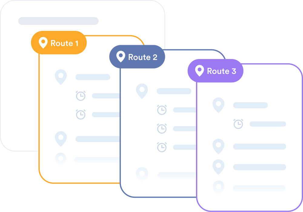Create route plans