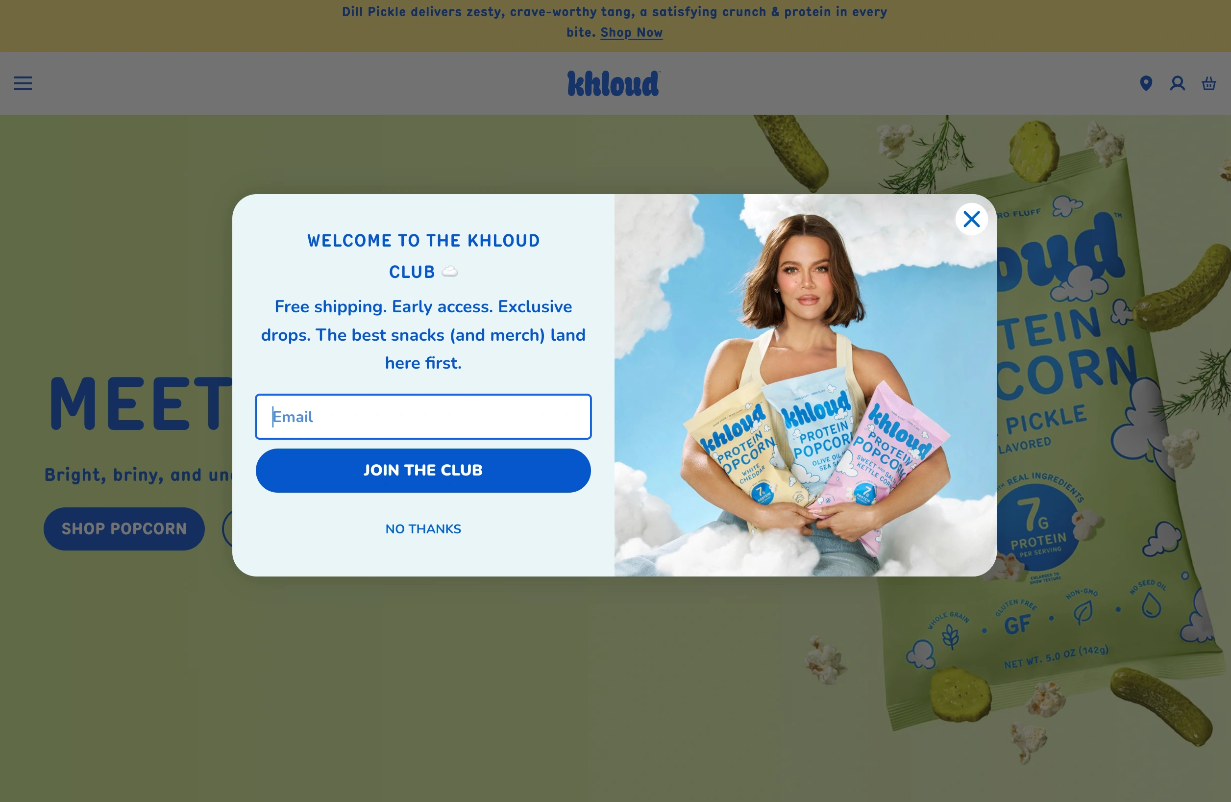 Example of the Entry popup