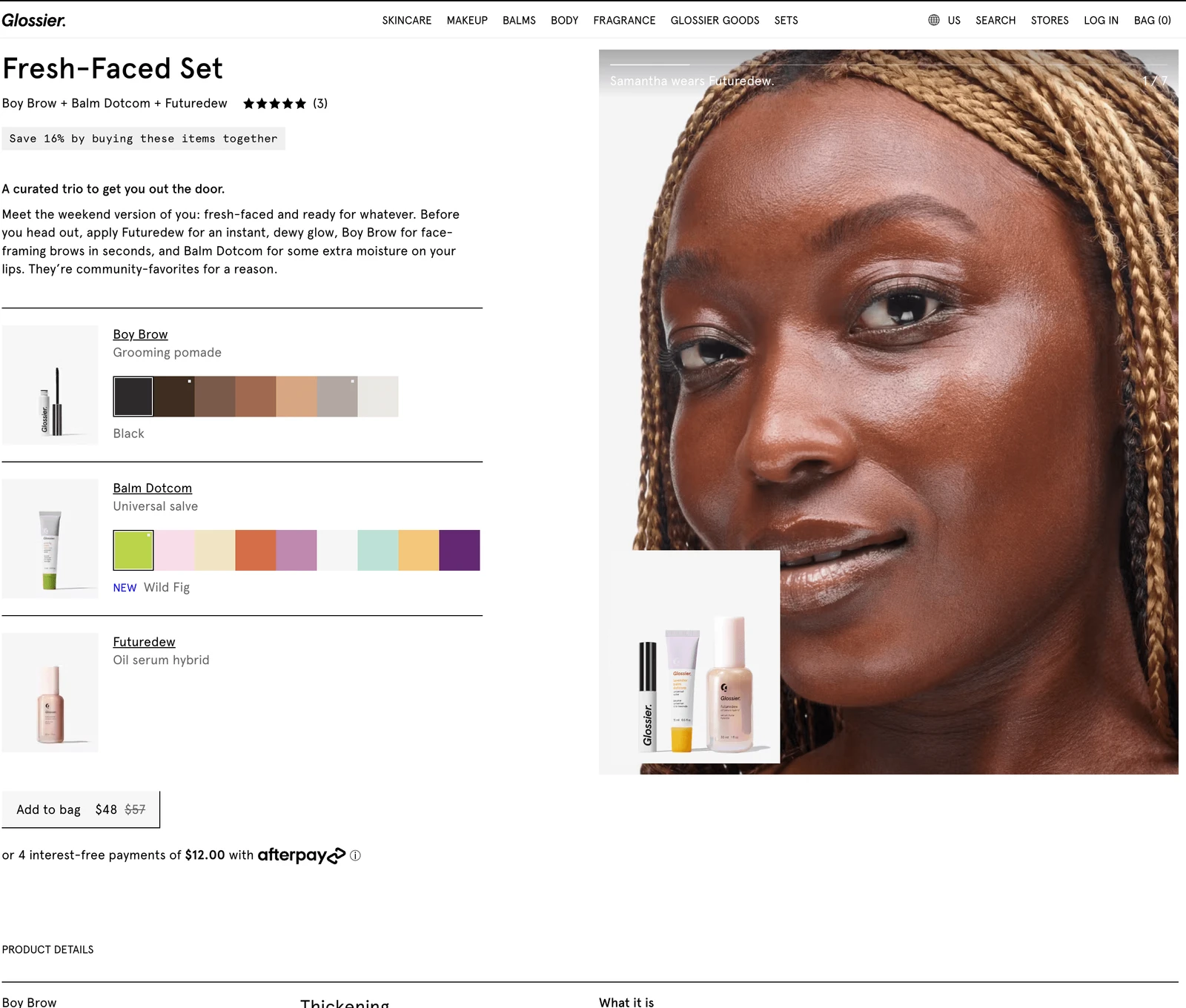Glossier bundle оффер