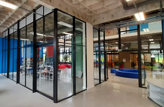 piso-teto divisória junta seca