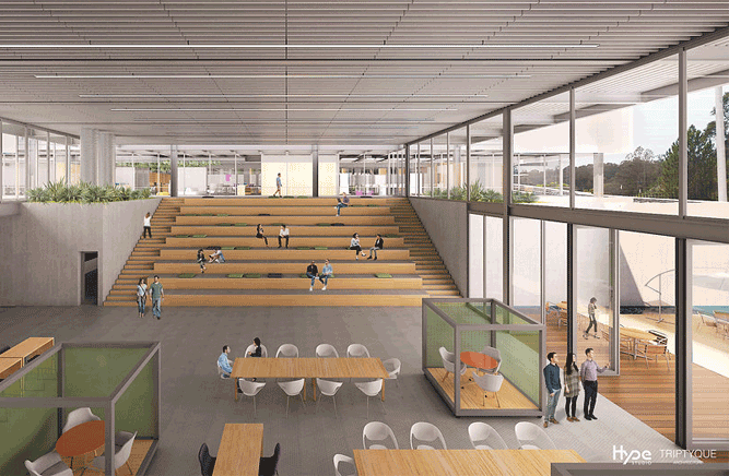 projetos com baffles acústicos pintados