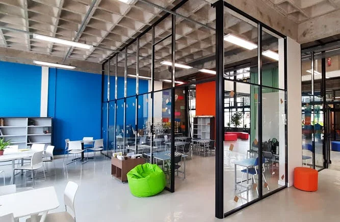 divisória junta seca piso-teto