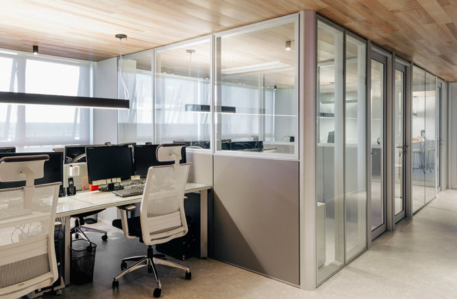 divisória topsystem vidro