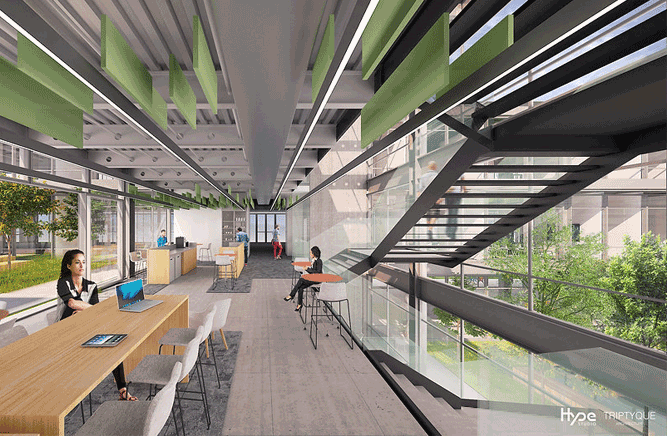 projetos com baffles acústicos pintados