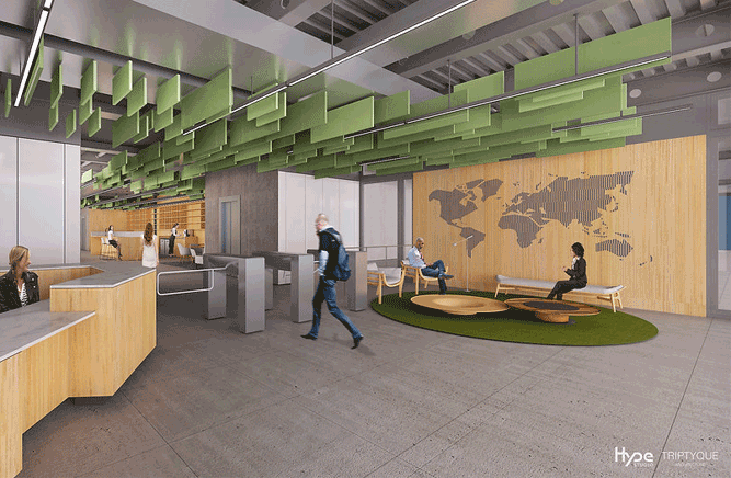 baffles acústicos pintados