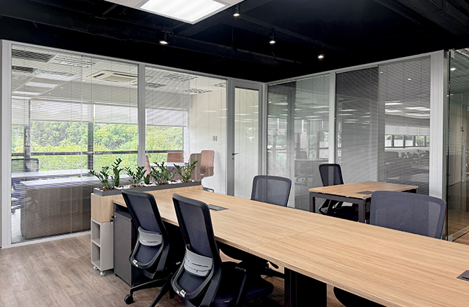 Divisórias piso teto alto padrão junta seca