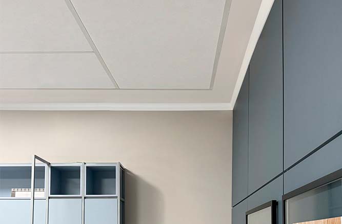 floort acessórios - rodateto 43mm - rodateto em poliestireno branco