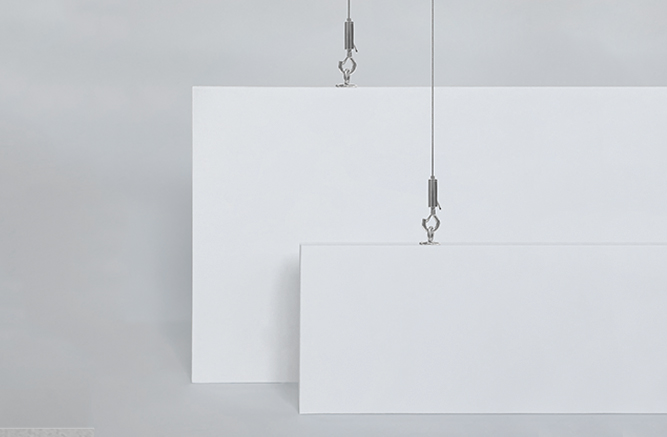 forro suspenso vertical - baffle acústico retangular similar ao baffle sonex