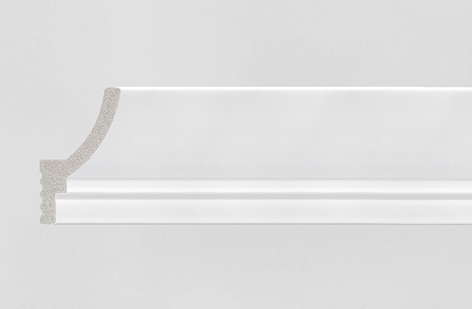 rodaforro 60mm - rodateto em poliestireno branco