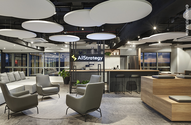 nuvem suspensa para projeto corporativo