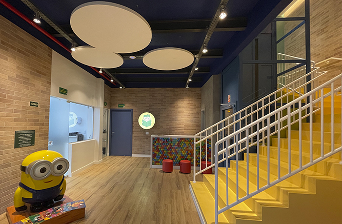 Nuvem acústica redonda - Forro de La de vidro