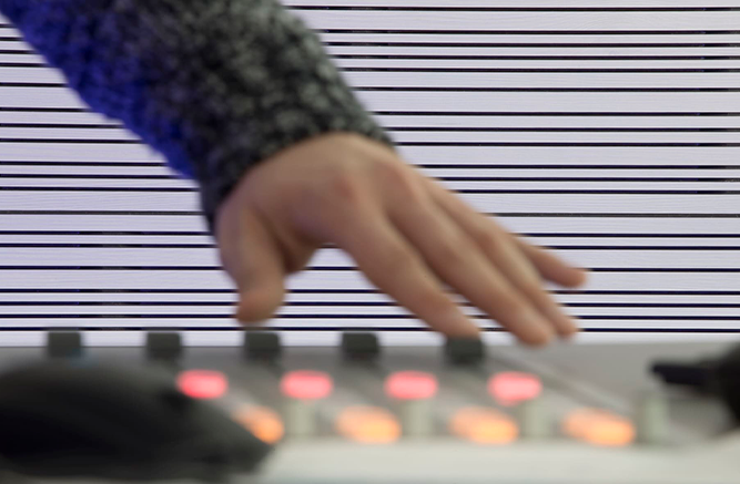 detalhe projeto com Revestimento Acústico Swissclic bianco