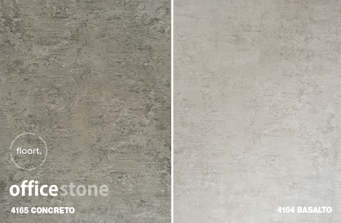 floort pisos vinilicos padrão concreto e basalto - piso floort office stone