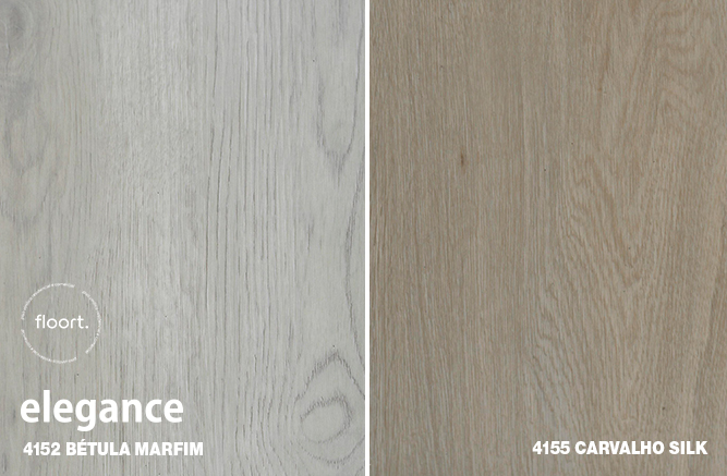floort pisos vinilicos padrão bétula marfim e carvalho silk - piso floort elegance