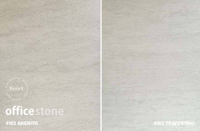 floort pisos vinilicos padrão travertino e arenito - piso floort office stone