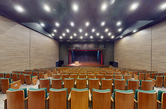 divisystem - projeto teatro timbó - revestimento swissclic 