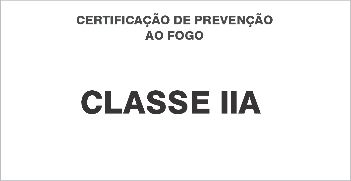 certificação classe IIA fogo