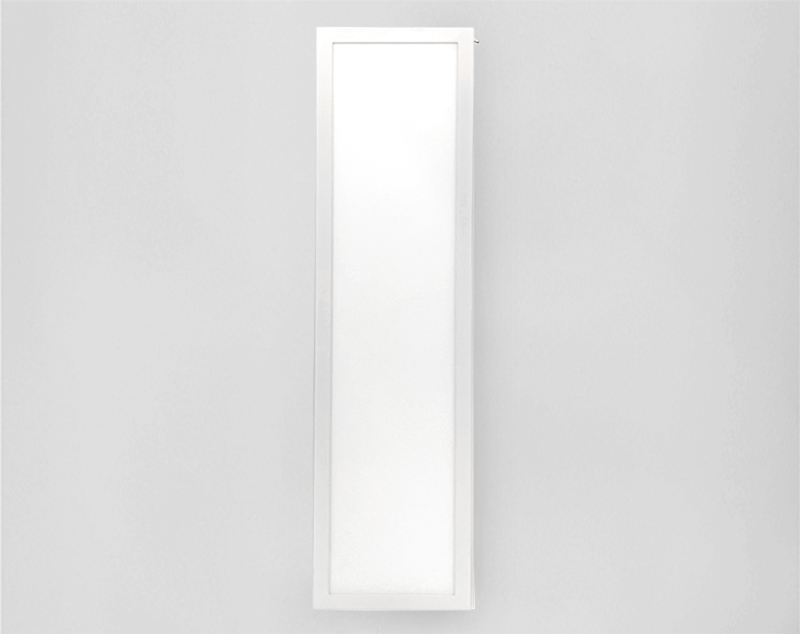 luminária led retangular de frente