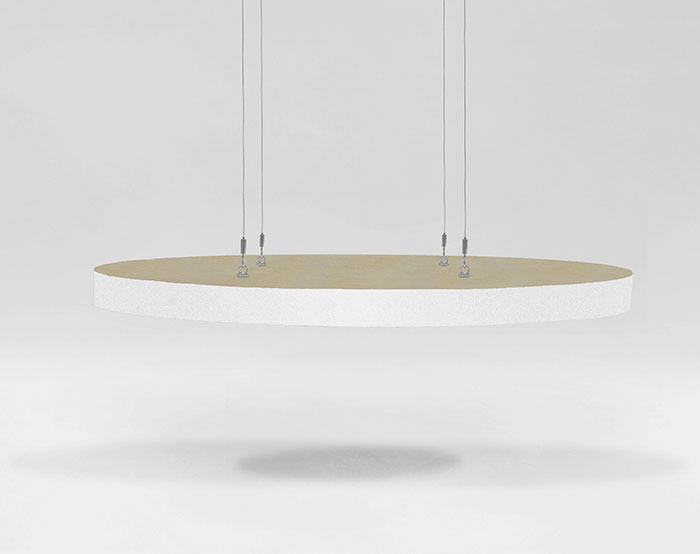 forro de la de vidro para teto - Nuvem acústica quadrada