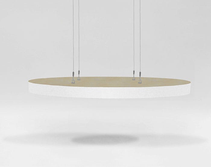 forro de la de vidro para teto - Nuvem acústica quadrada