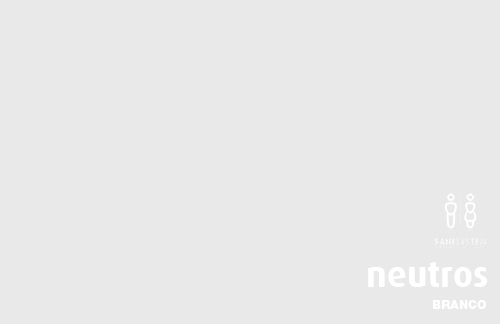 Divisórias sanitárias TS com painel na cor branca da sanisystem lite