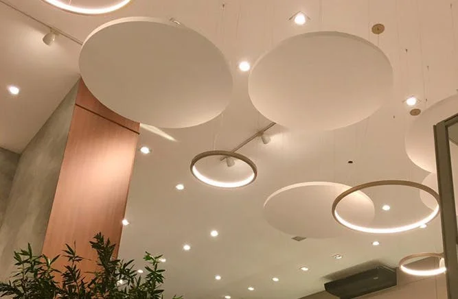 nuvens circulares acústicas