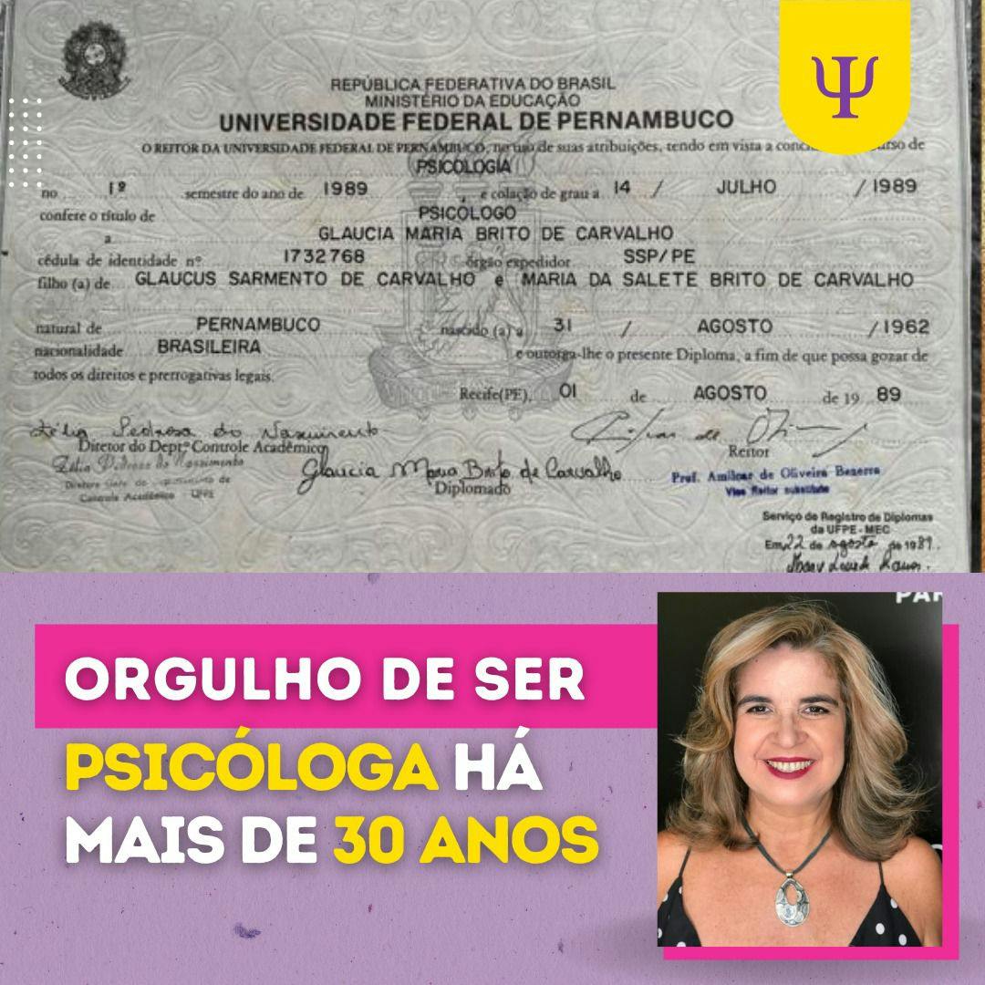 Psicóloga a mais de 30 anos