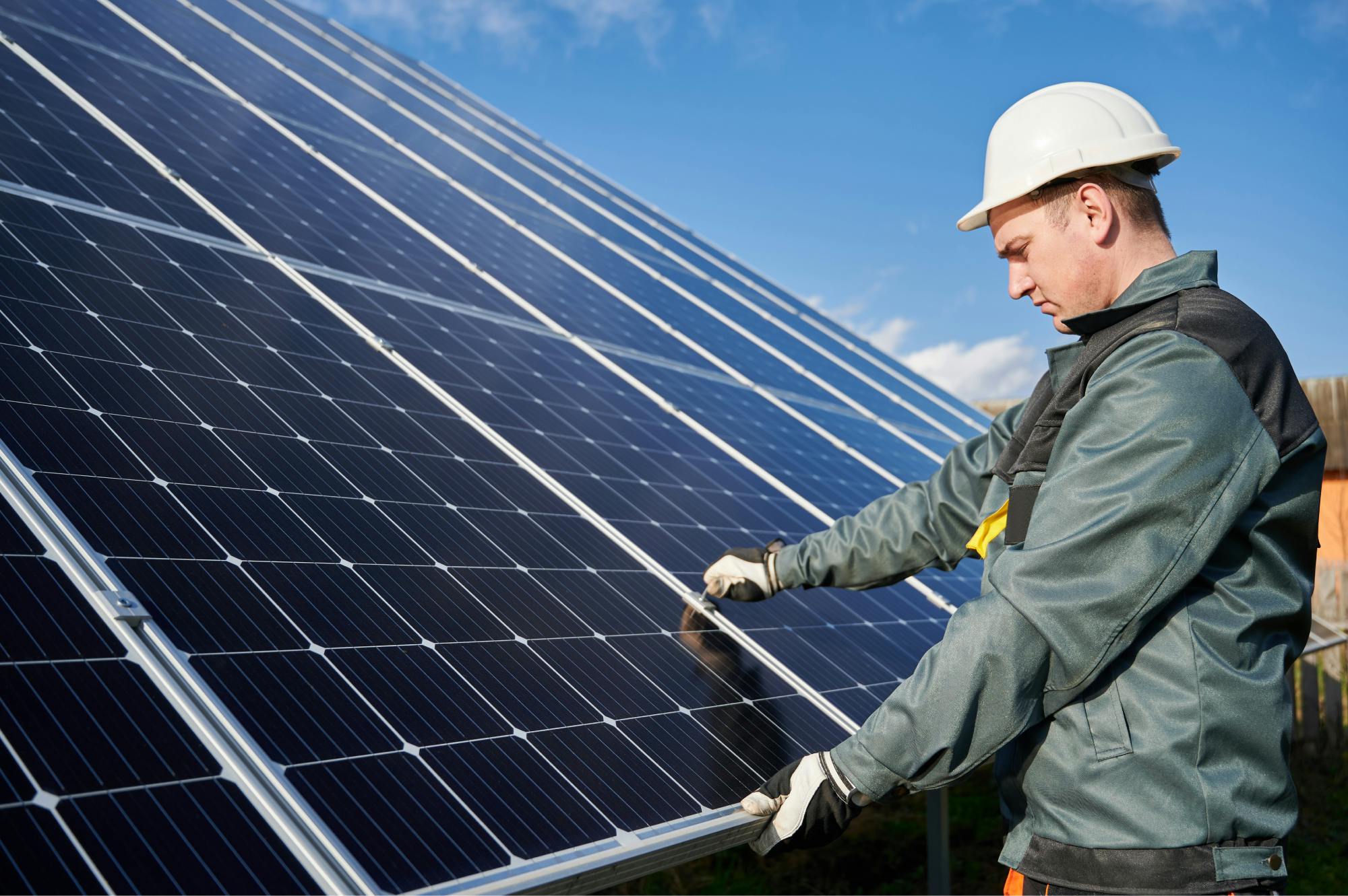 pose de panneaux solaires