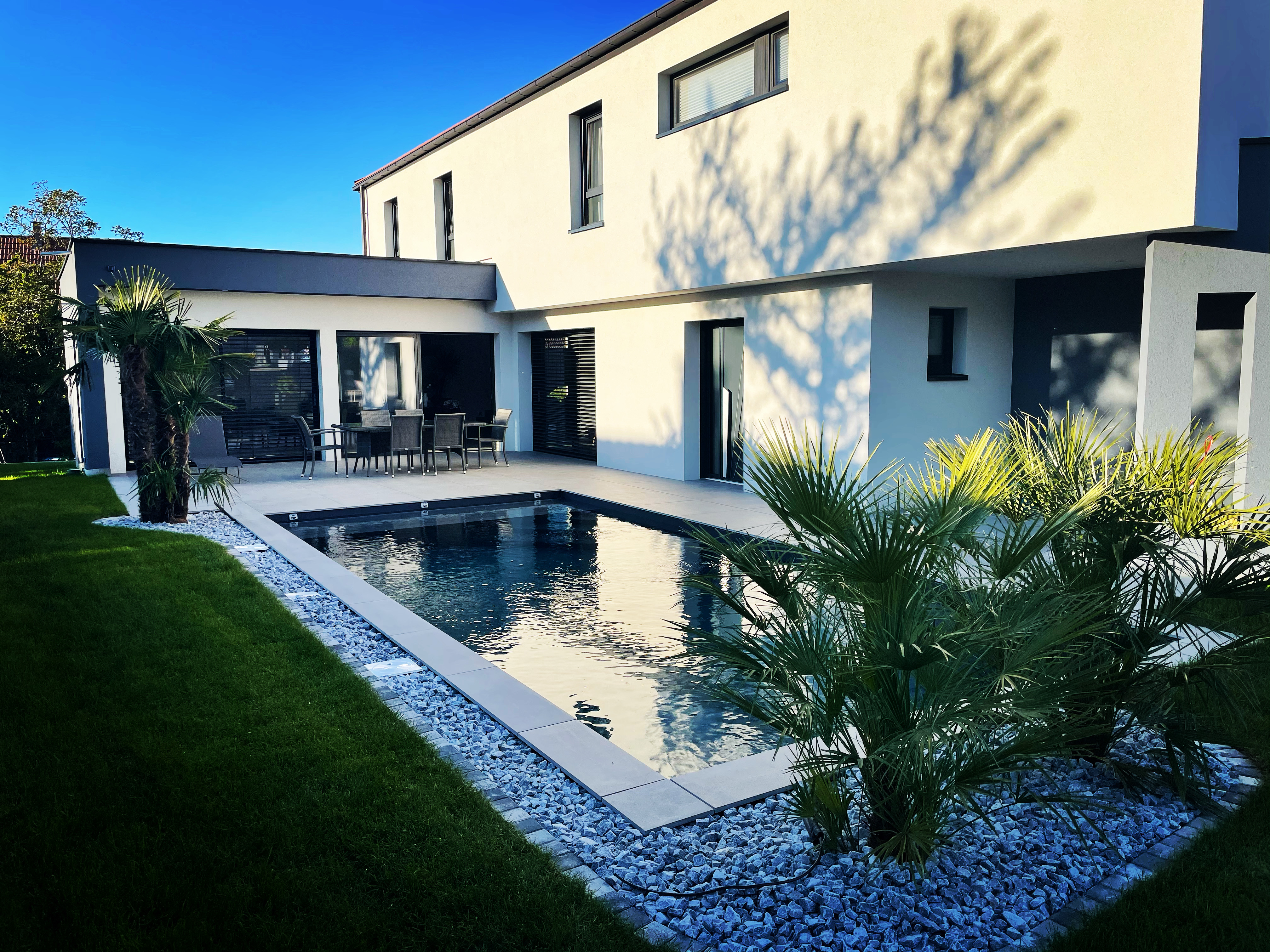 Construction maison avec piscine