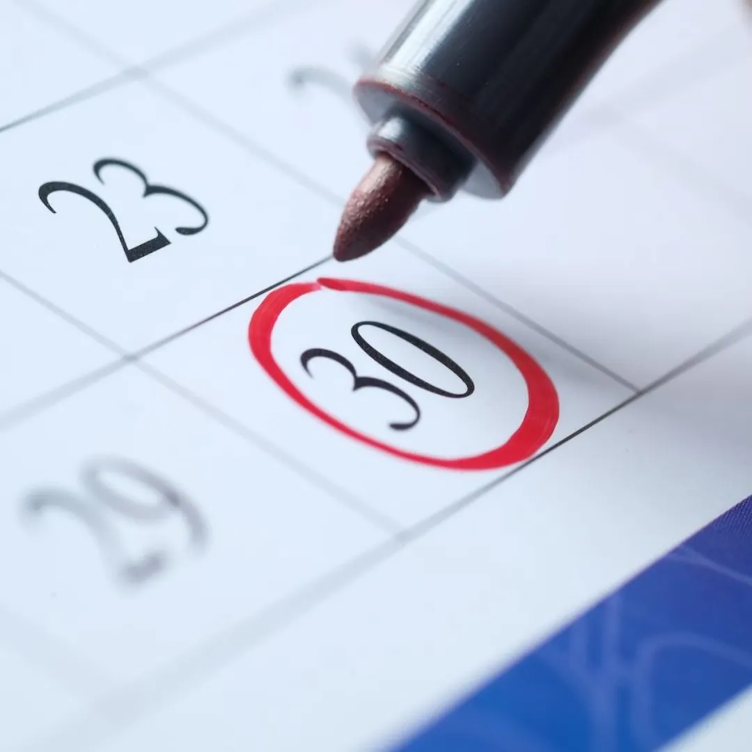 CMMC Deadline on a calendar