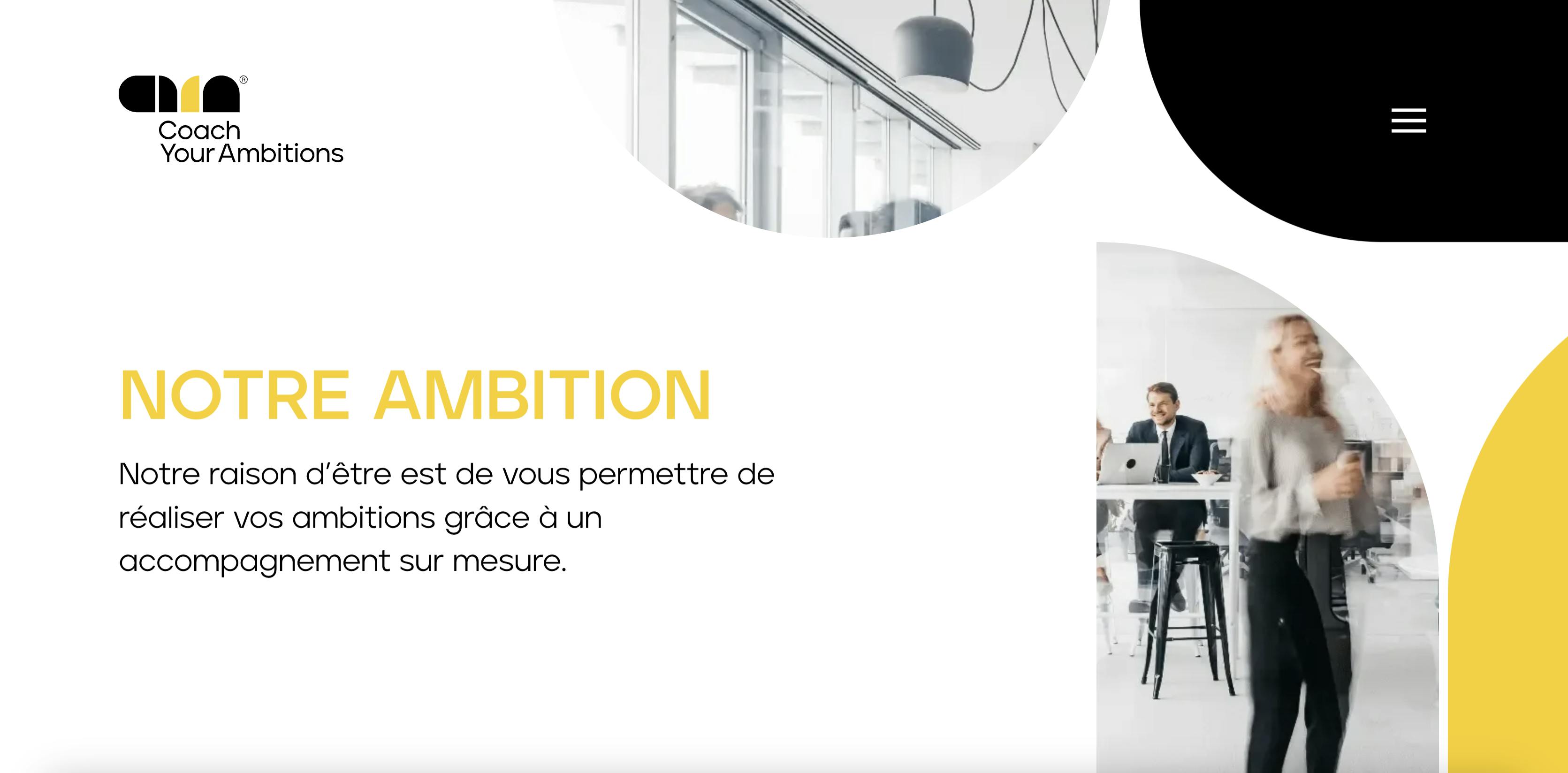 Coach Your Ambitions website image case study