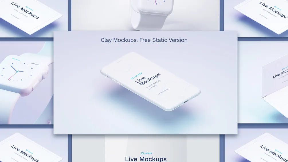 Clay apply device mockups