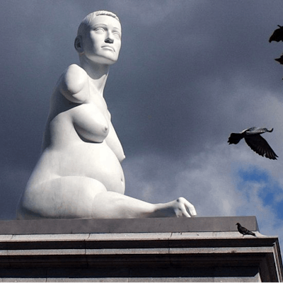 Trafalgar Square's fourth plinth statue of a pregnant Alison Lapper
