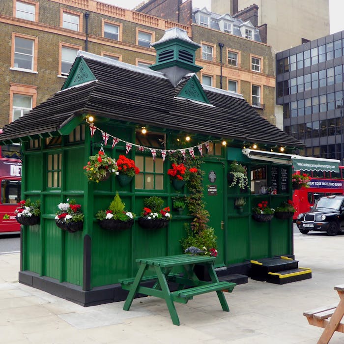 The green cabmen's shelters in London - still refreshing taxi drivers
