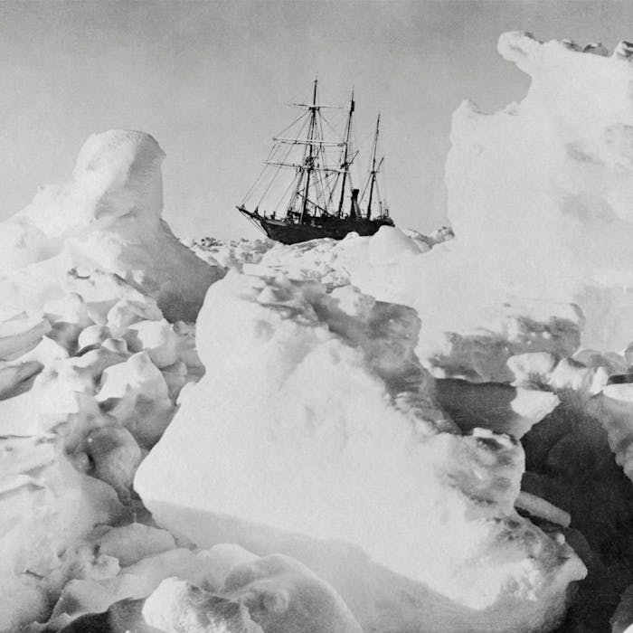 The Endurance in the ice: explorer Shackleon's Antarctic trauma