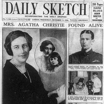 The strange vanishing of Agatha Christie