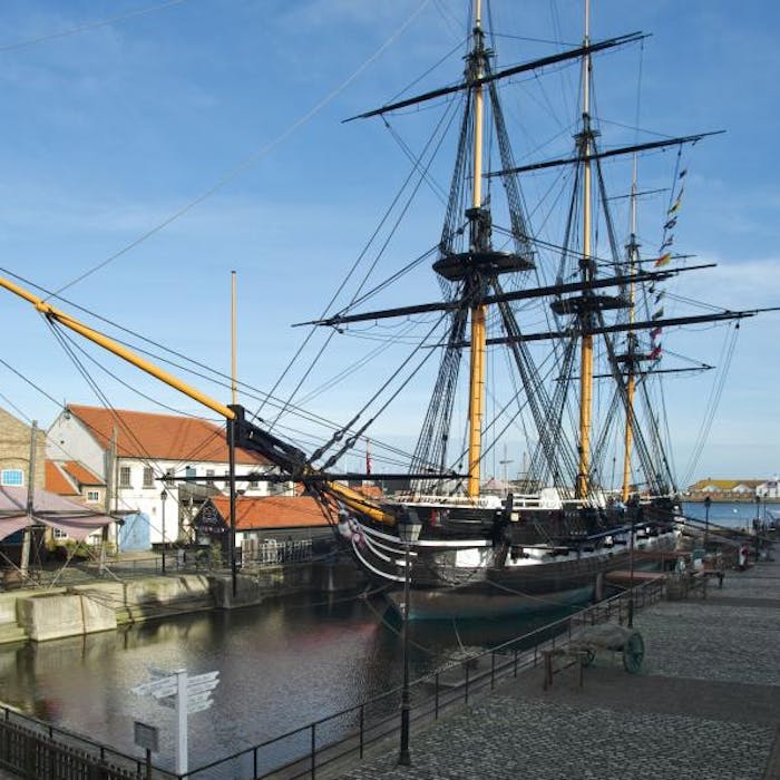 HMS Trincomalee - Britain's oldest floating warship moored in Hartlepool