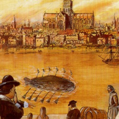 The first submarine - rowed along the Thames in 1624!