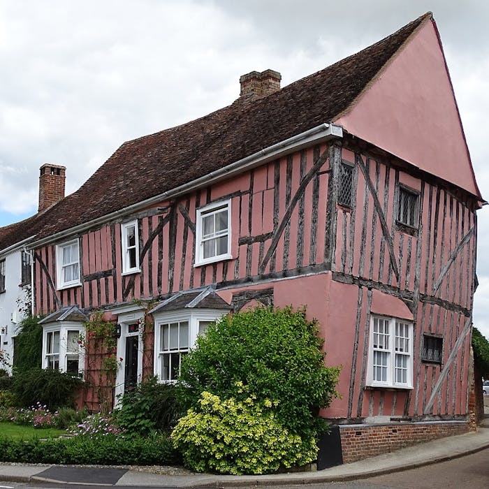 The pink houses of Suffolk