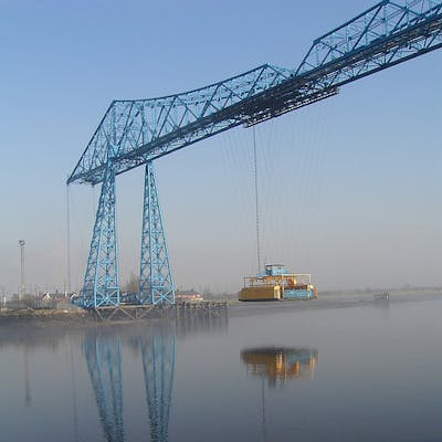 The Tees Transporter Bridge - still hanging on
