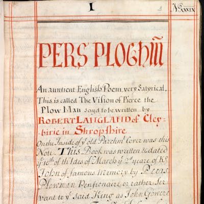 Piers Plowman - Medieval poetic masterpiece